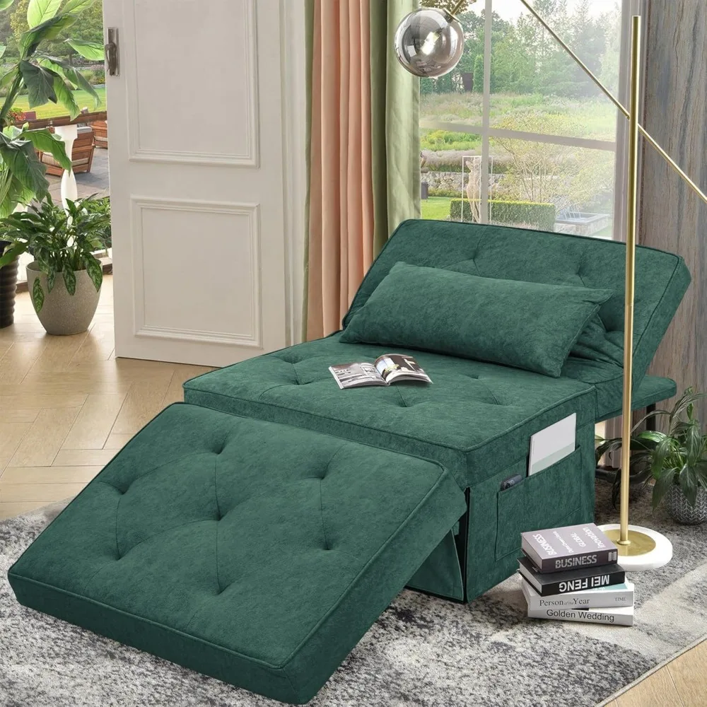 4 in 1 Sleeper Ottoman Bed Chair Sofa, Convertible Sleeper Chair Bed,Multi-Function Couch for Small Spaces Living Room Apartment
4 in 1 Sleeper Ottoman Bed Chair Sofa, Convertible Sleeper Chair Bed,Multi-Function Couch for Small Spaces Living Room Apartment