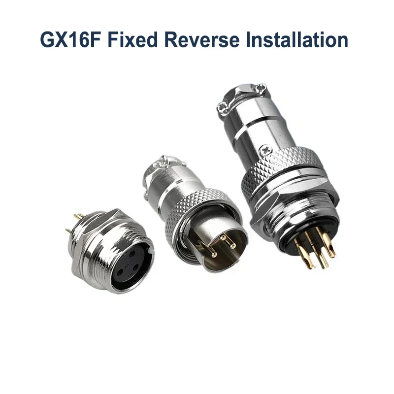 Aviation Plug and Socket GX16F-2-3-4-5-6-7-8PIN Connector Reversed Installation 16MF Male and Female Connector
Aviation Plug and Socket GX16F-2-3-4-5-6-7-8PIN Connector Reversed Installation 16MF Male and Female Connector
