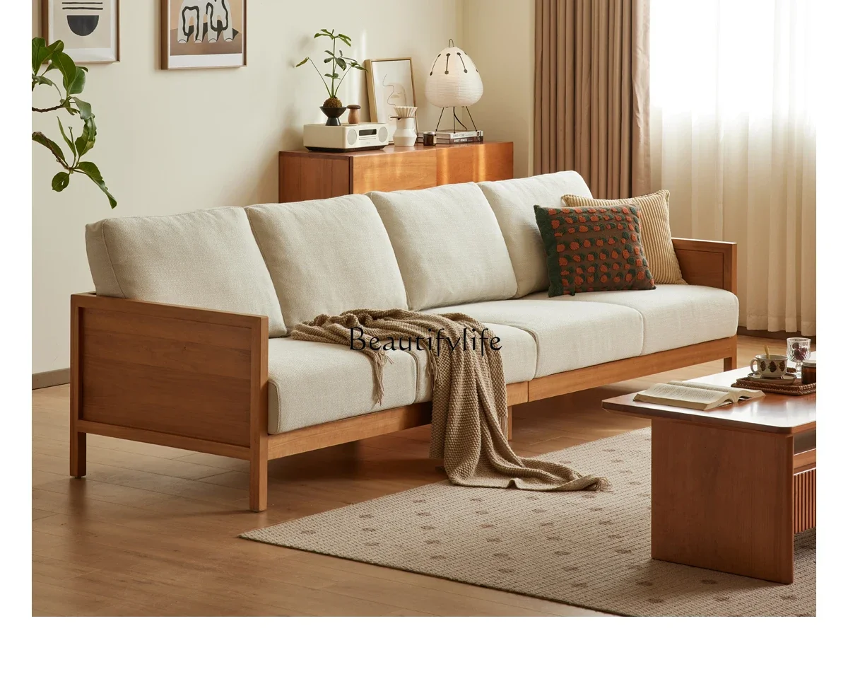 solid wood sofa living room Japanese simple small apartment cherry wood four people
solid wood sofa living room Japanese simple small apartment cherry wood four people