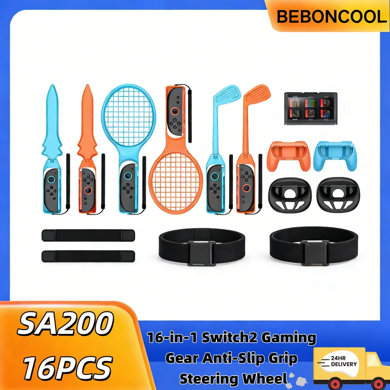 Игровой руль BEBONCOOL SA200 16-в-1 для Switch2 с противоскользящим покрытием — универсальное решение для семейной многопользовательской игры без беспорядка
Игровой руль BEBONCOOL SA200 16-в-1 для Switch2 с противоскользящим покрытием — универсальное решение для семейной многопользовательской игры без беспорядка