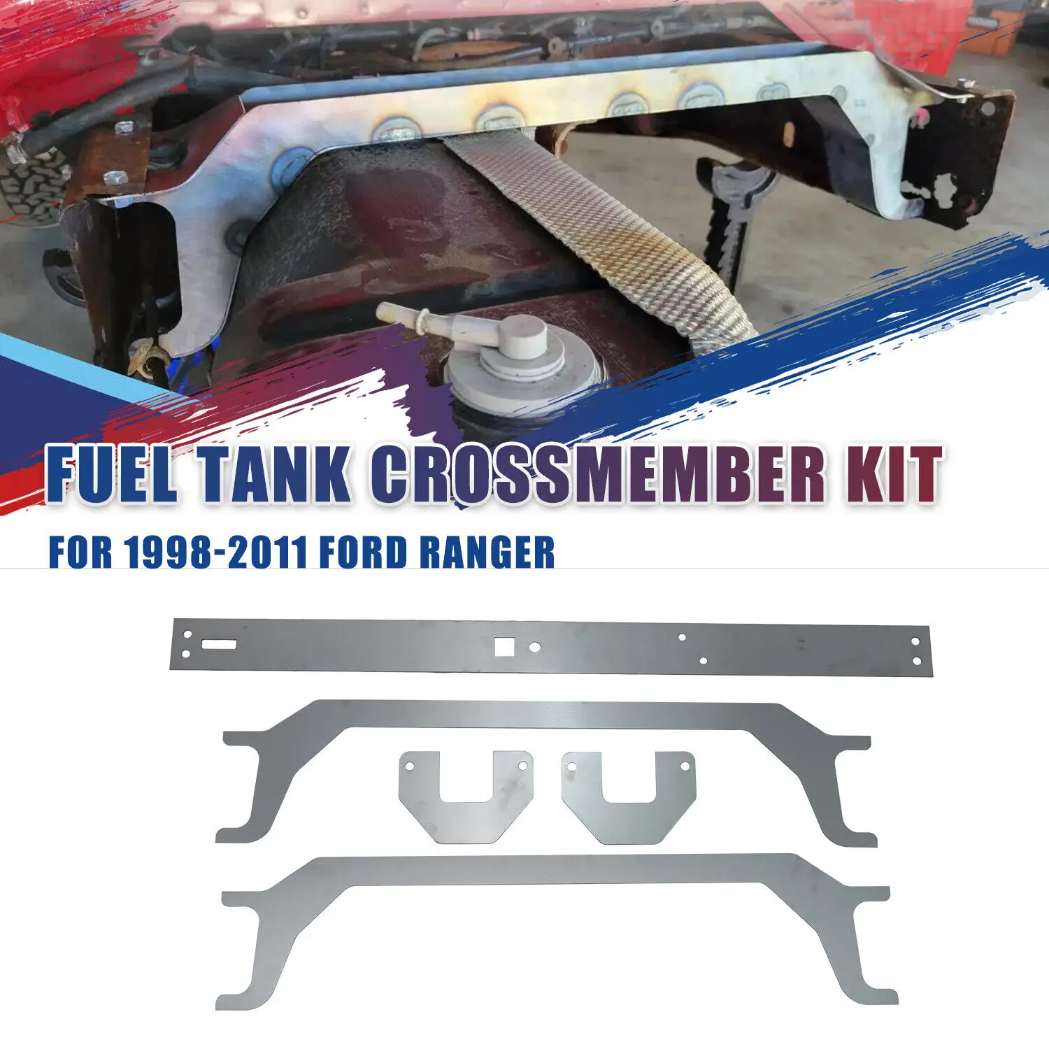 Fuel Tank Crossmember Kit for 1998-2011 Ford Ranger - DIY Bend & Weld Kit DIY
Fuel Tank Crossmember Kit for 1998-2011 Ford Ranger - DIY Bend & Weld Kit DIY
