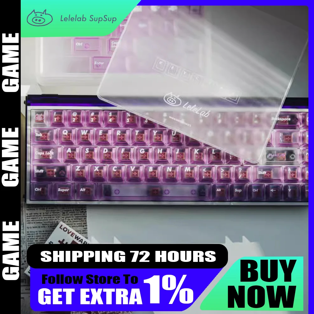 LeleLab SupSup Keycaps Set 137Keys Light Transparent ABS Mechanical Keyboard Keycap Relegendables Key Caps Pc Gamer Accessories
LeleLab SupSup Keycaps Set 137Keys Light Transparent ABS Mechanical Keyboard Keycap Relegendables Key Caps Pc Gamer Accessories