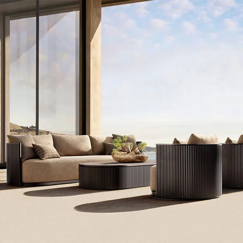 Modern Outdoor Aluminum Alloy Sofa Handmade Elegant Design For Hotel Outdoor Terrace For Living Room Direct Factory Supply
Modern Outdoor Aluminum Alloy Sofa Handmade Elegant Design For Hotel Outdoor Terrace For Living Room Direct Factory Supply