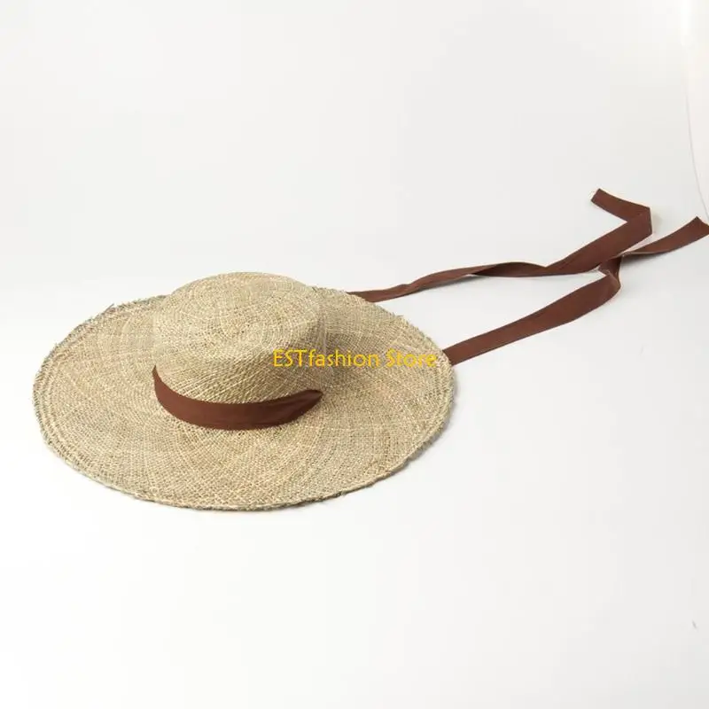 Y5GC Fashion Straw for Sun Caps Foldable Hat Embellished with Straps Travel Companion
Y5GC Fashion Straw for Sun Caps Foldable Hat Embellished with Straps Travel Companion