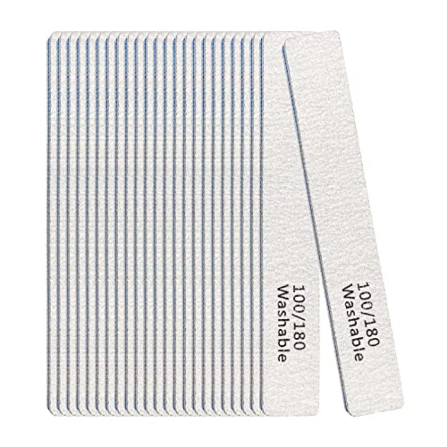 Nail File, 24 Pack Professional Reusable Washable Nail Files, 100/180 Grit Double Sides Professional Manicure Tools Kit, Nail S
Nail File, 24 Pack Professional Reusable Washable Nail Files, 100/180 Grit Double Sides Professional Manicure Tools Kit, Nail S
