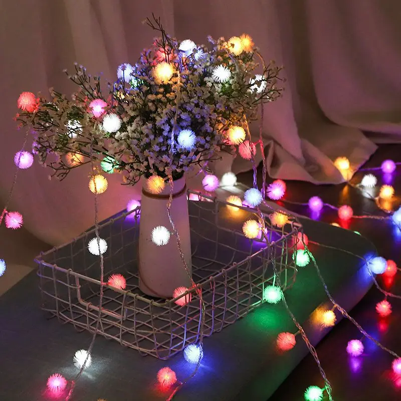 Fluffy Pom Pom Ball String Lights Battery Operated, Flexible LED Fairy Lights with Independent Battery Case, Aesthetic Wall Hang
Fluffy Pom Pom Ball String Lights Battery Operated, Flexible LED Fairy Lights with Independent Battery Case, Aesthetic Wall Hang