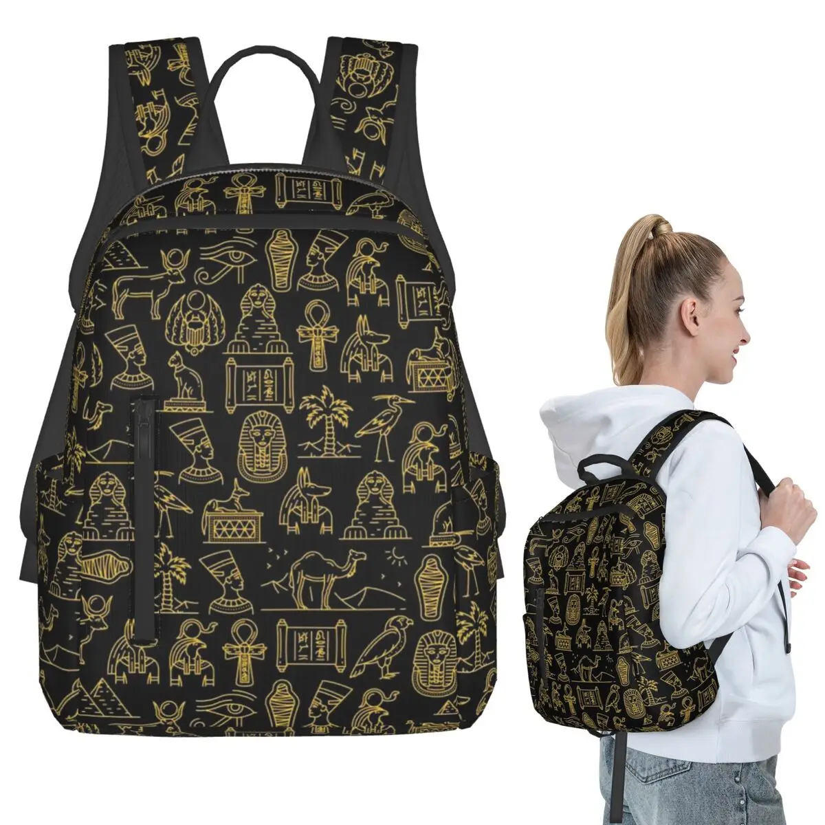 Ancient Egyptian Culture Backpack Student BookBag Children School Bag Laptop Shoulder Bags Men Women
Ancient Egyptian Culture Backpack Student BookBag Children School Bag Laptop Shoulder Bags Men Women