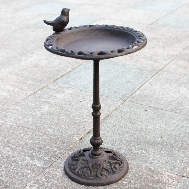 Vintage European creative cast iron vertical floor angel bird feeder high pole bird food basin gardening groceries garden decora
Vintage European creative cast iron vertical floor angel bird feeder high pole bird food basin gardening groceries garden decora