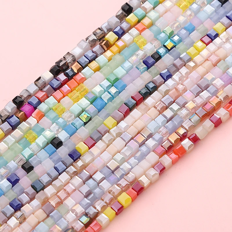 45cm 180pcs Mixed Candy Beading Cube beads Czech Crystal Glass Beads Spacer Loose For Jewelry Making DIY Earring Accessories
45cm 180pcs Mixed Candy Beading Cube beads Czech Crystal Glass Beads Spacer Loose For Jewelry Making DIY Earring Accessories