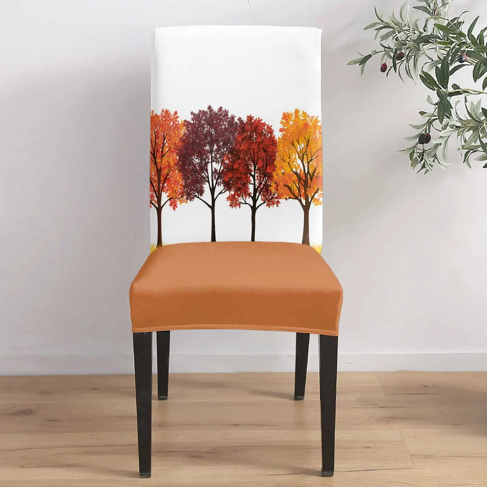 Retro Watercolor Autumn Forest 4/6/8PCS Spandex Elastic Chair Case For Wedding Hotel Banquet Dining Room 
Retro Watercolor Autumn Forest 4/6/8PCS Spandex Elastic Chair Case For Wedding Hotel Banquet Dining Room