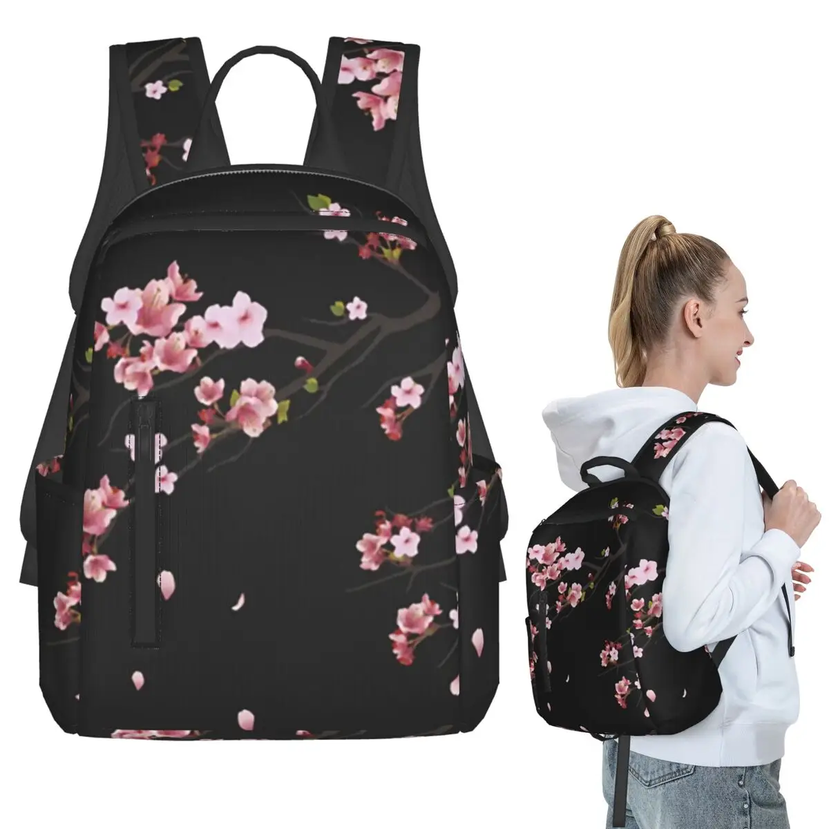 Japanese Cherry Blossom Pattern Backpack Student BookBag Kids School Bag Laptop Shoulder Bags Men Women
Japanese Cherry Blossom Pattern Backpack Student BookBag Kids School Bag Laptop Shoulder Bags Men Women