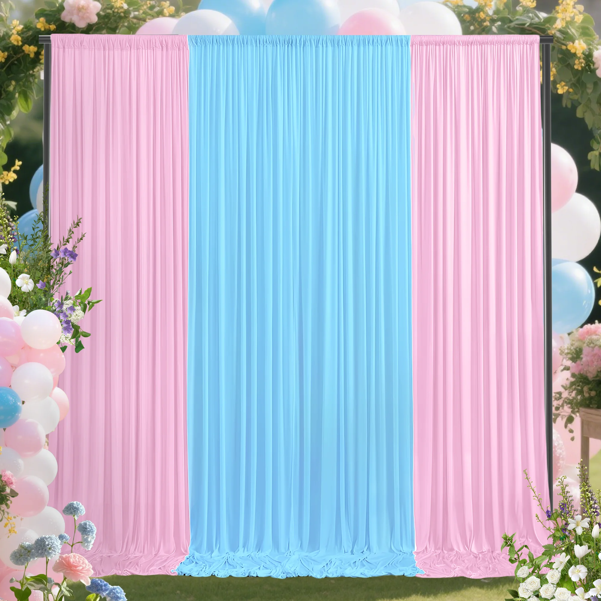 4 Pieces, 2X8Ft White and Pink Backdrop Curtains, 8X8Ft Wrinkle-Free Soft Backdrop Curtains, Suitable for Wedding, Birthday Party, Bridal Shower, Studio Backdrop Curtains
4 Pieces, 2X8Ft White and Pink Backdrop Curtains, 8X8Ft Wrinkle-Free Soft Backdrop Curtains, Suitable for Wedding, Birthday Party, Bridal Shower, Studio Backdrop Curtains