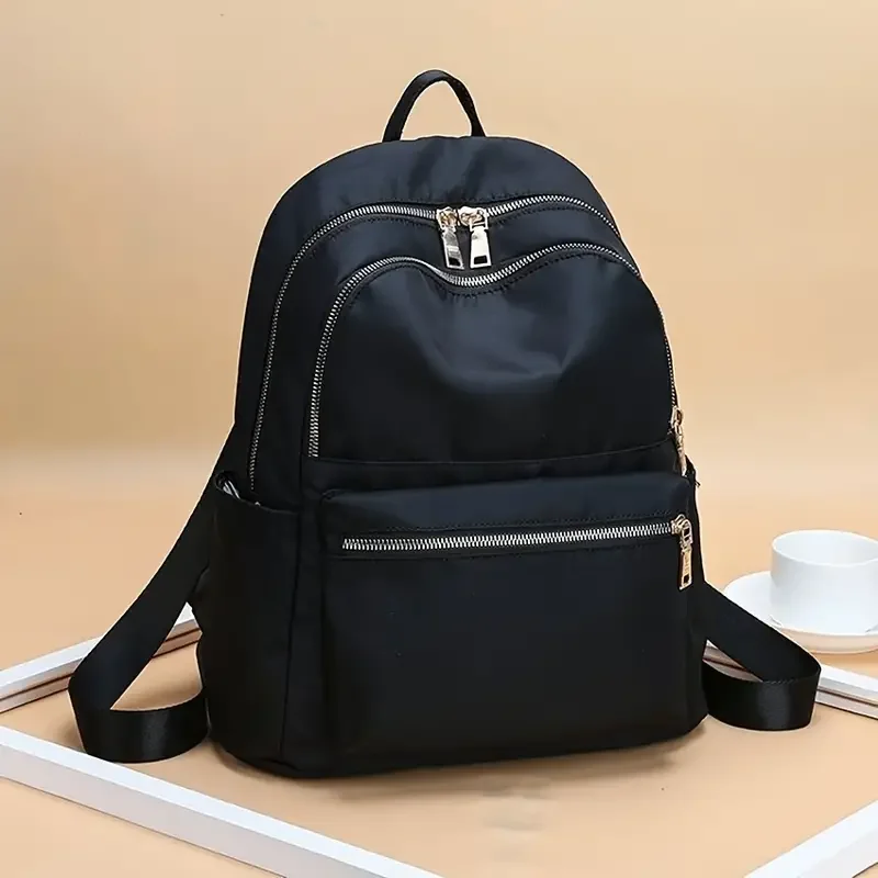 Simple Zipper Backpack, Versatile Black Backpack Casual Bookbag Simple School Bag With Adjustable Strap Cooler backpack Lonchera
Simple Zipper Backpack, Versatile Black Backpack Casual Bookbag Simple School Bag With Adjustable Strap Cooler backpack Lonchera