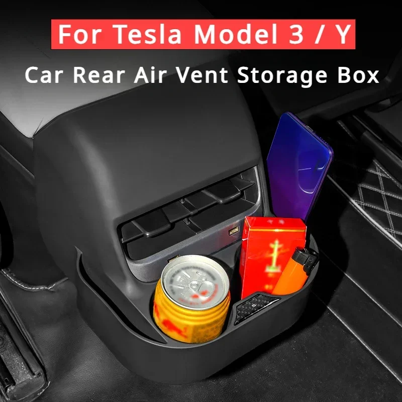 For Tesla Model 3 2016-2022 Model Y 2019-2023 Car Rear Air Vent Multifunctional Storage Box Water Cup Anti-kick Organizer Holder
For Tesla Model 3 2016-2022 Model Y 2019-2023 Car Rear Air Vent Multifunctional Storage Box Water Cup Anti-kick Organizer Holder