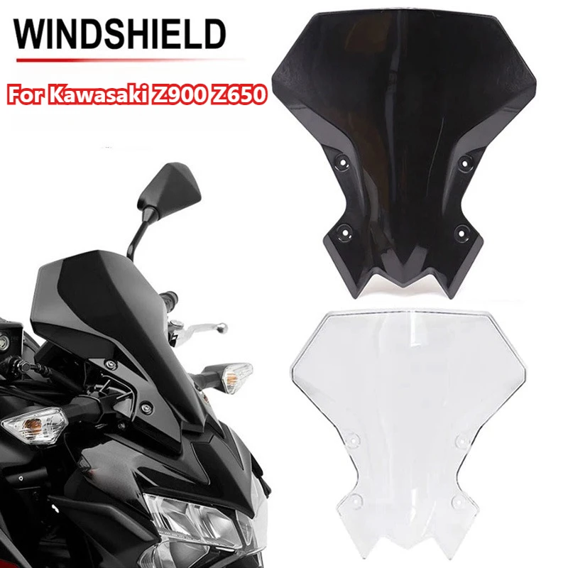 For Kawasaki Z900 2020-2023 Z650 2021-2023 Motorcycle Black/Transparent Windshield Airflow Windscreen Wind Deflector Accessories
For Kawasaki Z900 2020-2023 Z650 2021-2023 Motorcycle Black/Transparent Windshield Airflow Windscreen Wind Deflector Accessories