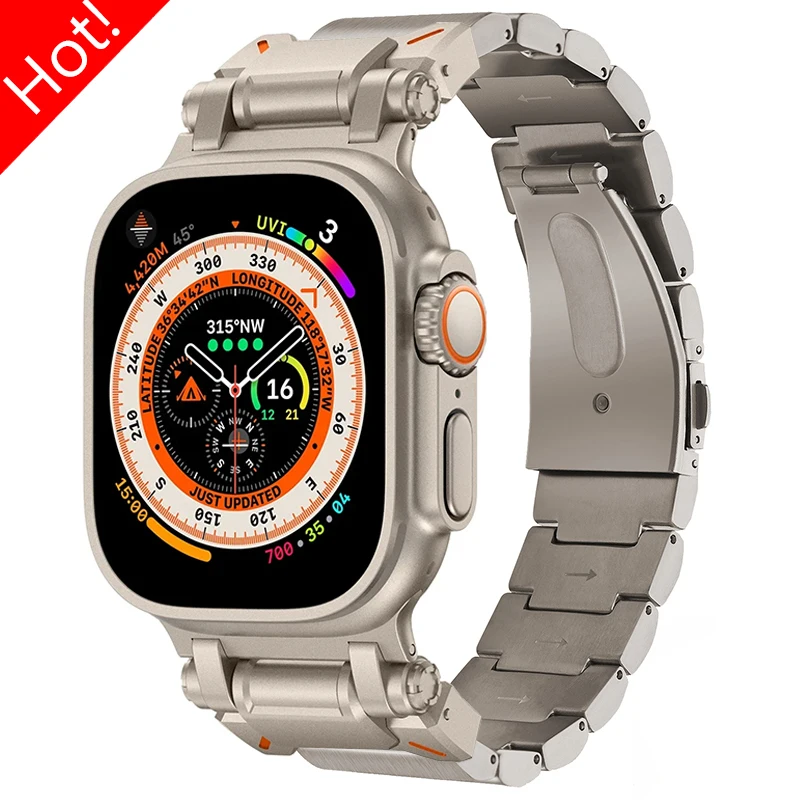 Ремешок титановый для Apple Watch Band Ultra 2 1 49 мм 45 мм 42 мм 44 мм, металлический браслет для Iwatch Series Ultra 9 8 7 6 5 SE 4
Ремешок титановый для Apple Watch Band Ultra 2 1 49 мм 45 мм 42 мм 44 мм, металлический браслет для Iwatch Series Ultra 9 8 7 6 5 SE 4