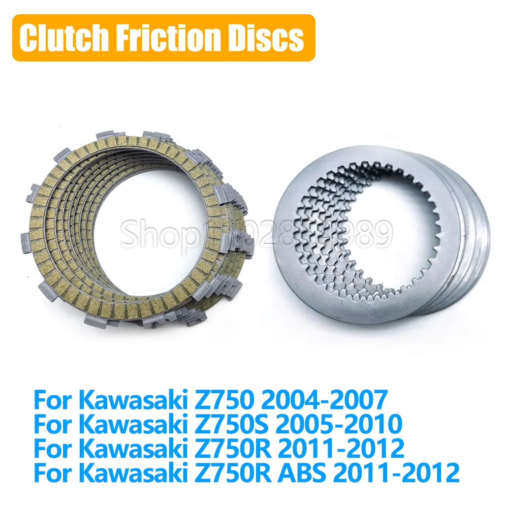 Clutch Friction Plates Discs Kits For Kawasaki Z750/Z750R/Z750S 2004-2012 Motorcycle Engine Replacement Parts
Clutch Friction Plates Discs Kits For Kawasaki Z750/Z750R/Z750S 2004-2012 Motorcycle Engine Replacement Parts