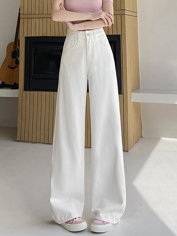 High Waist Wide Leg Jeans Women's Loose Straight Casual Summer New Style plus Size Pants Trousers Floor-Length Slimming Effect
High Waist Wide Leg Jeans Women's Loose Straight Casual Summer New Style plus Size Pants Trousers Floor-Length Slimming Effect