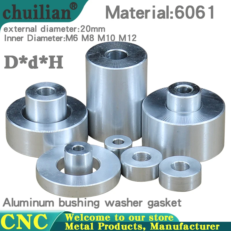 diameter 20MM M6 M8 M10 M12 Aluminum bushing washer gasket round hollow no thread standoff spacer thickness 2/2/4/5/6/7/8/9/50mm
diameter 20MM M6 M8 M10 M12 Aluminum bushing washer gasket round hollow no thread standoff spacer thickness 2/2/4/5/6/7/8/9/50mm