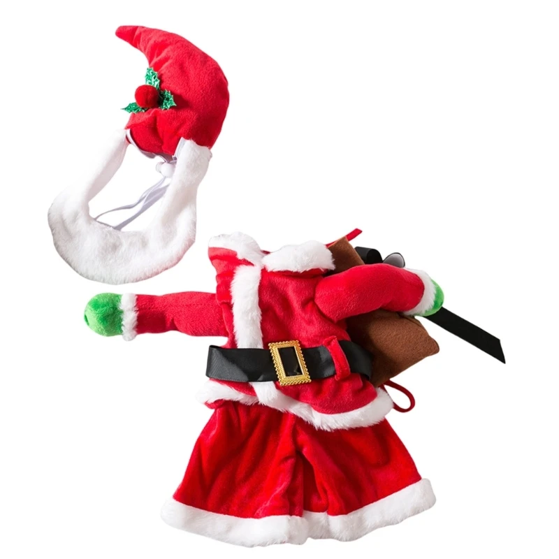 Santa Costume for Cats Dog with Hat Fashion Dog Santa Caps Outfit Christmas Celebration Pet Bodysuit Festival Clothing
Santa Costume for Cats Dog with Hat Fashion Dog Santa Caps Outfit Christmas Celebration Pet Bodysuit Festival Clothing