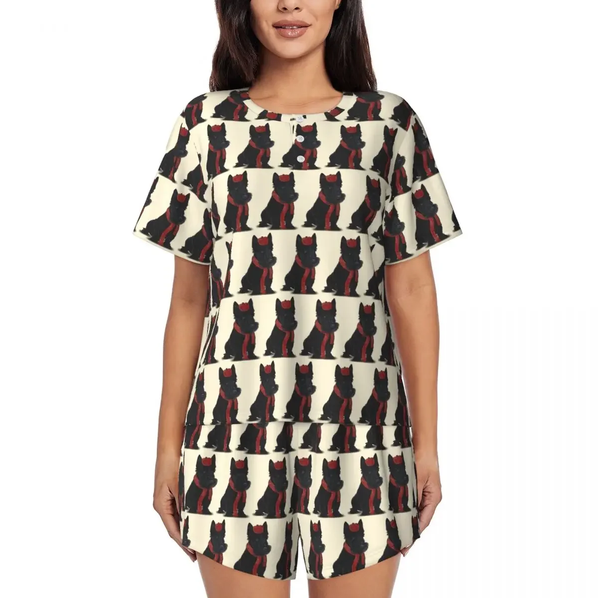 I Love My Scotties Dog 3 Round Neck Short Sleeve Nightgowns for Sleeping Sleepshirts Women Loose Pajama Set Short Pants
I Love My Scotties Dog 3 Round Neck Short Sleeve Nightgowns for Sleeping Sleepshirts Women Loose Pajama Set Short Pants