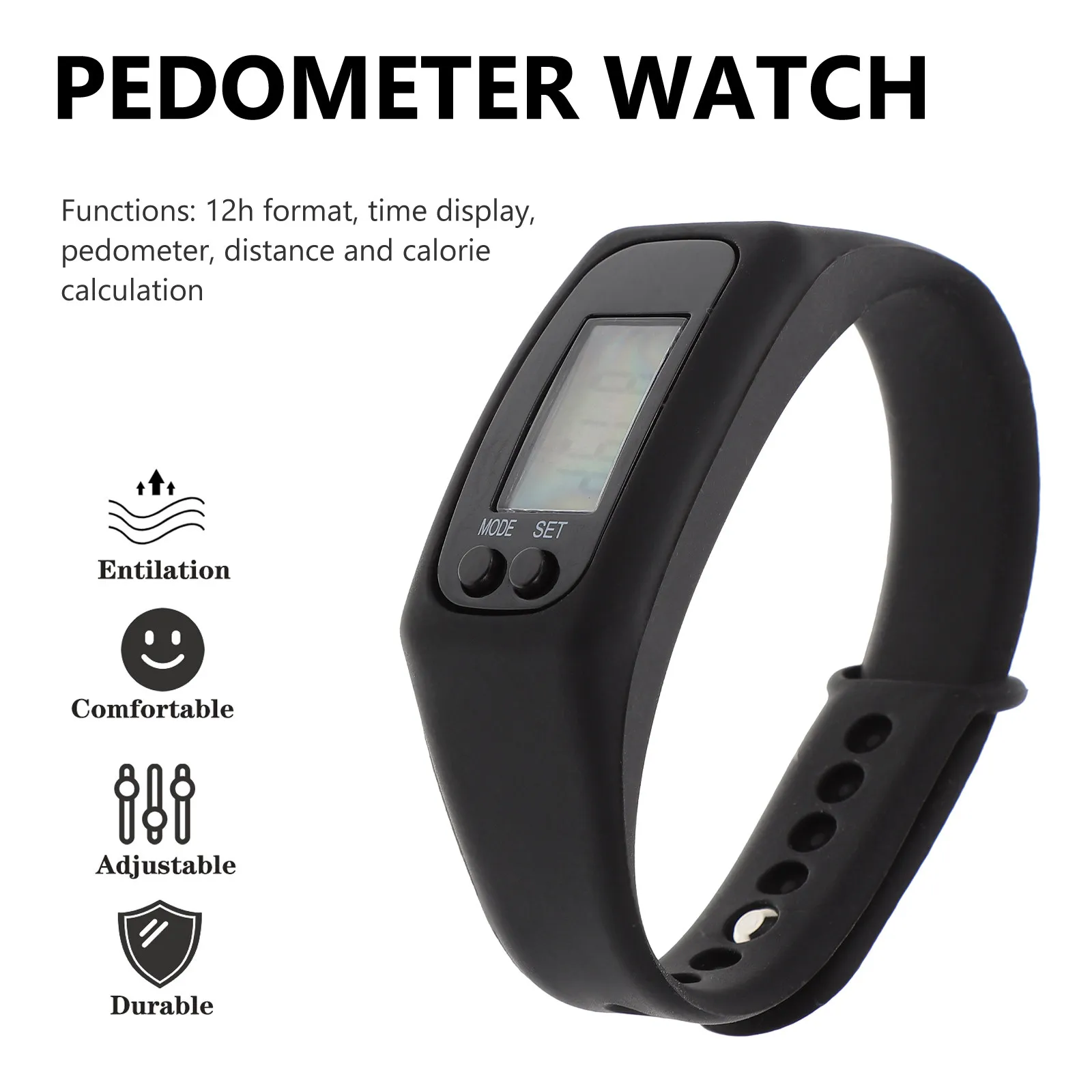 Умный пластиковый браслет с ЖК-дисплеем, водонепроницаемый, с шагомером, счетчиком километражей и функцией отслеживания ходьбы/бега
Умный пластиковый браслет с ЖК-дисплеем, водонепроницаемый, с шагомером, счетчиком километражей и функцией отслеживания ходьбы/бега