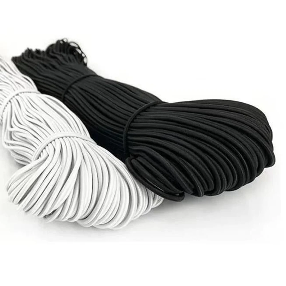 1/2/3/4/5mm High-Quality Round Elastic Band Cord Elastic Rubber white black Stretch rubber For Sewing Garment DIY Accessories
1/2/3/4/5mm High-Quality Round Elastic Band Cord Elastic Rubber white black Stretch rubber For Sewing Garment DIY Accessories