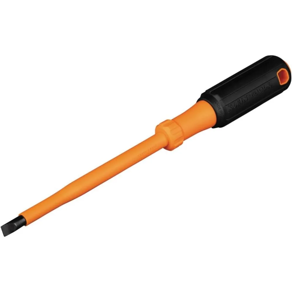 Klein Tools 6866INS Insulated Screwdriver, Made in USA, 1000V 5/16-Inch Cabinet Tip, Screwdriver with 6-Inch Shank, Tip-Ident, C
Klein Tools 6866INS Insulated Screwdriver, Made in USA, 1000V 5/16-Inch Cabinet Tip, Screwdriver with 6-Inch Shank, Tip-Ident, C