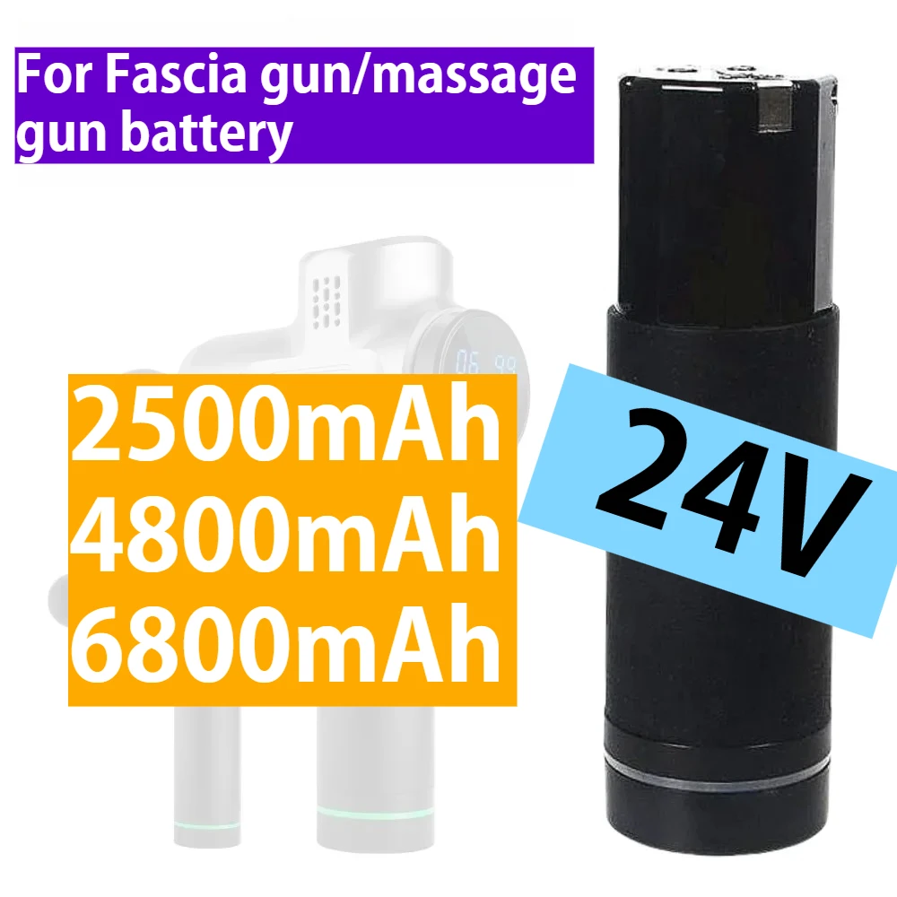100% New 24V 2500/4800/6800mAh Lithium-ion Rechargeable Battery For Various Types of Massage Gun/Fascia Gun Battery
100% New 24V 2500/4800/6800mAh Lithium-ion Rechargeable Battery For Various Types of Massage Gun/Fascia Gun Battery