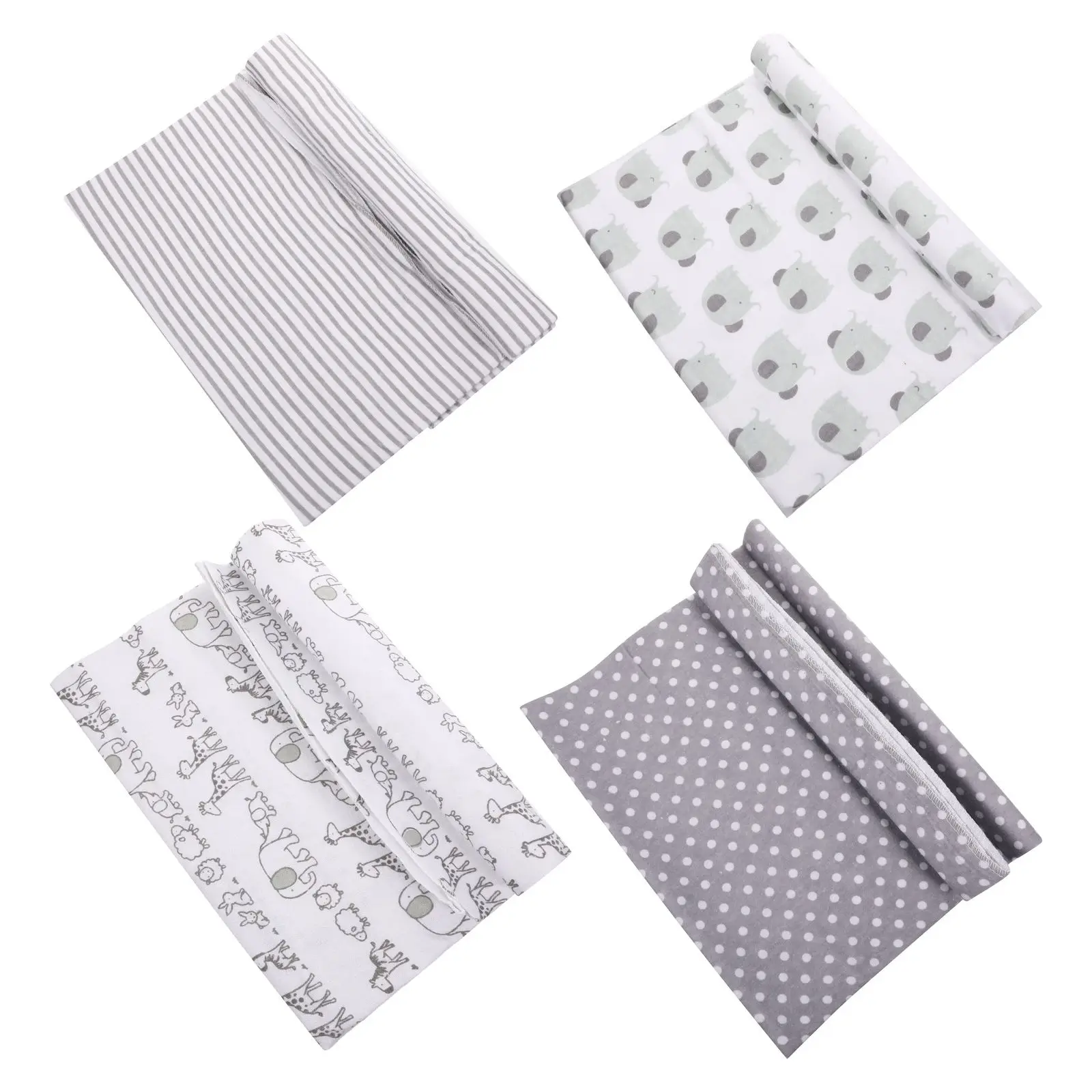 4 Pcs Baby Quilt Swaddling Shawl Infant Wrap Blanket Bath Towel Newborn Swaddle Cover Burp Cloth Tummy Time
4 Pcs Baby Quilt Swaddling Shawl Infant Wrap Blanket Bath Towel Newborn Swaddle Cover Burp Cloth Tummy Time