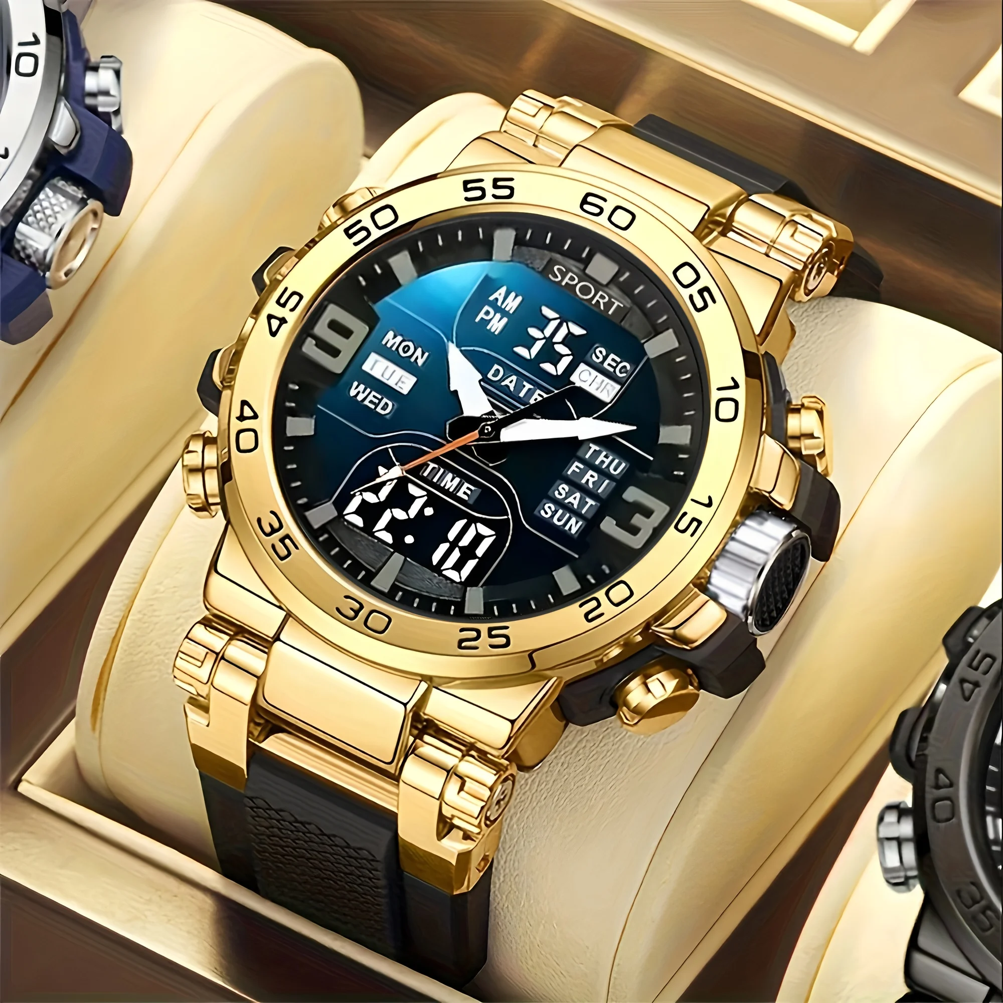 Unisex sports digital watch, multifunctional dual display fashionable new student luminous electronic watch
Unisex sports digital watch, multifunctional dual display fashionable new student luminous electronic watch