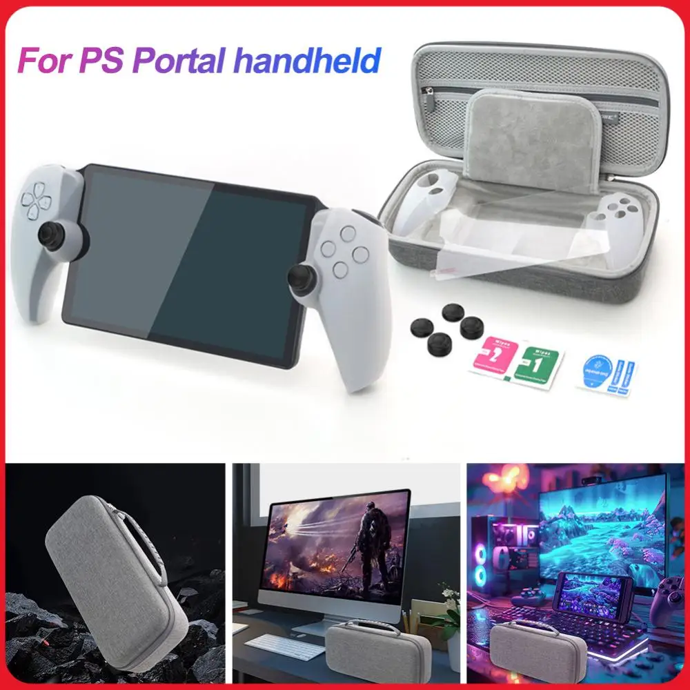 EVA Hard Carry Storage Bag with Tempered Film Silicone Button and Grip Cover Storage Bag for PlayStation Portal Remote Player
EVA Hard Carry Storage Bag with Tempered Film Silicone Button and Grip Cover Storage Bag for PlayStation Portal Remote Player
