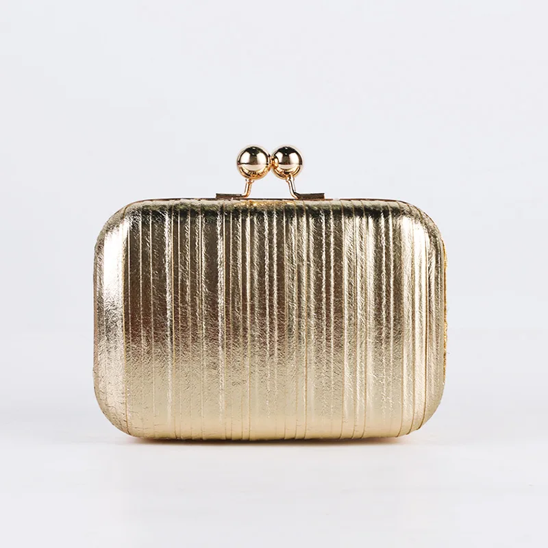European and American Fashion Pleated Evening Bag Metallic Shiny Dress Bag Cross-border Women's Bag Versatile Evening Bag One-pi
European and American Fashion Pleated Evening Bag Metallic Shiny Dress Bag Cross-border Women's Bag Versatile Evening Bag One-pi
