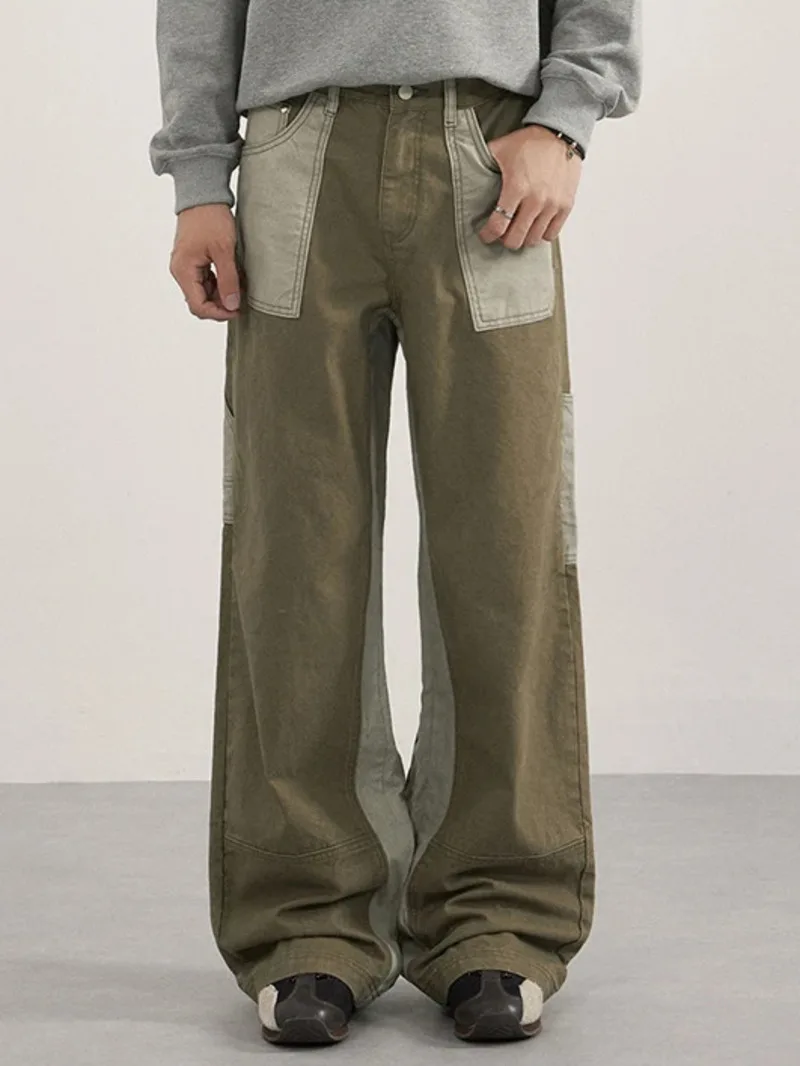 Niche Design Men's Cargo Pants Vintage Contrast Color Patchwork Washing Csual Trousers American Straight Male Bottom 9XFEPZ
Niche Design Men's Cargo Pants Vintage Contrast Color Patchwork Washing Csual Trousers American Straight Male Bottom 9XFEPZ