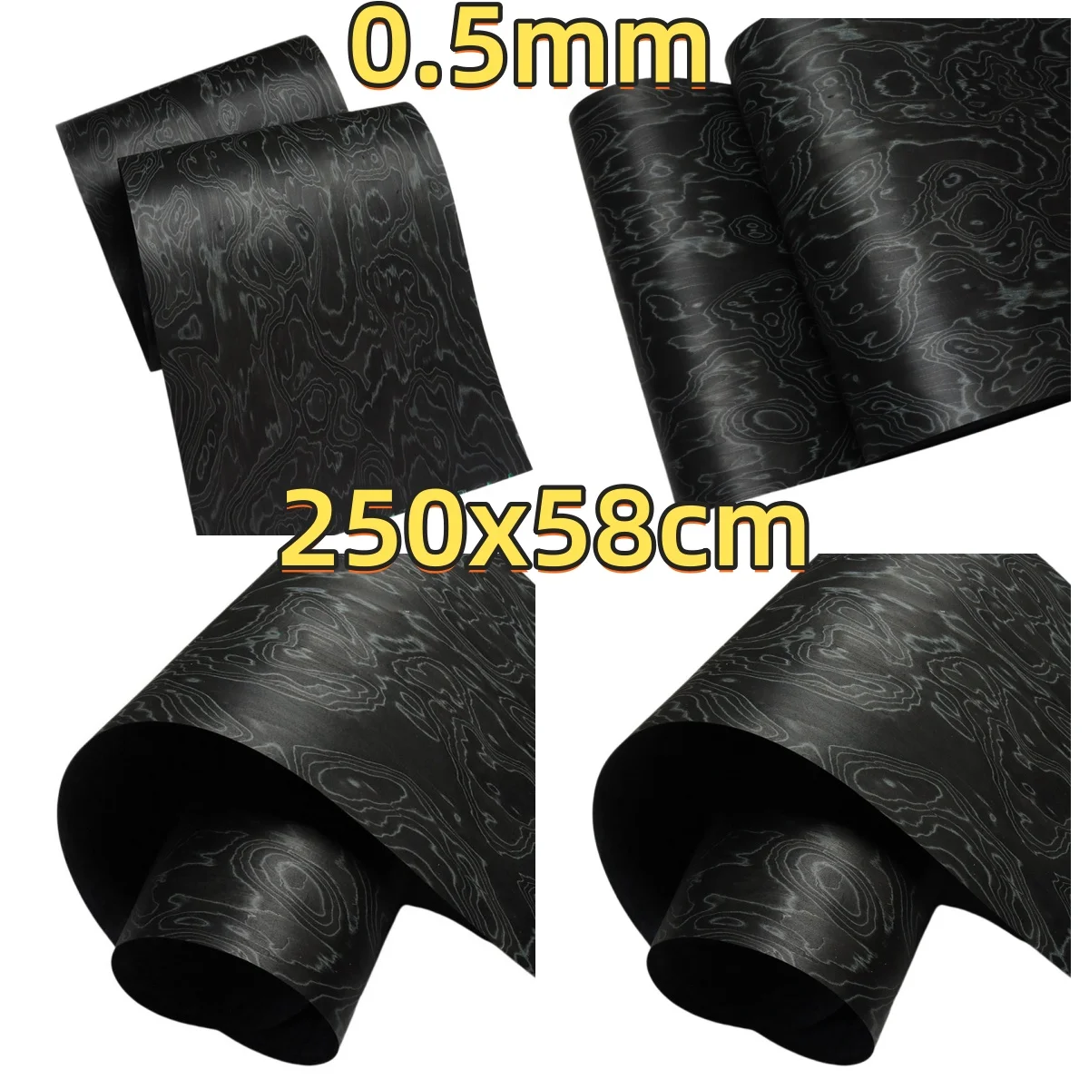 Black Water Ripple Tech Veneer, 0.5mm, 250x58cm, For Bedroom Feature Wall & Guitar Top.(Backing Non-woven Fabric)
Black Water Ripple Tech Veneer, 0.5mm, 250x58cm, For Bedroom Feature Wall & Guitar Top.(Backing Non-woven Fabric)