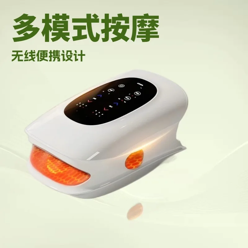 Wireless heated finger-stretching electric hand massager with separate finger massage airbags for kneading hand massage.
Wireless heated finger-stretching electric hand massager with separate finger massage airbags for kneading hand massage.