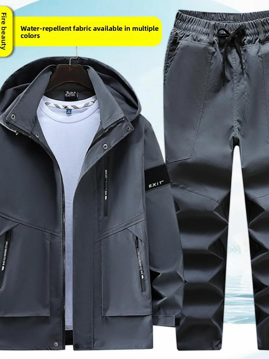 Мужской демисезонный ветрозащитный костюм для активного отдыха, повседневный спортивный комплект для сварки и авторемонта, спецодежда для защиты труда
Мужской демисезонный ветрозащитный костюм для активного отдыха, повседневный спортивный комплект для сварки и авторемонта, спецодежда для защиты труда