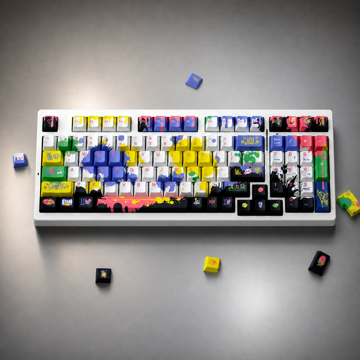 GMK Graffiti Keycaps 151 Keys PBT Material Cherry Profile DYE-SUB Keycaps For MX Switch Wooting Mechanical Keyboard Keycaps
GMK Graffiti Keycaps 151 Keys PBT Material Cherry Profile DYE-SUB Keycaps For MX Switch Wooting Mechanical Keyboard Keycaps