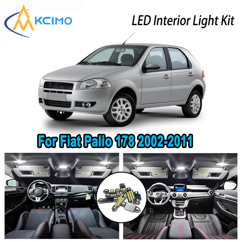 High-Quality LED Interior Kit for Fiat Palio 178 2002-2011 2006 2007 2008 Premium Error-Free Dome Map Trunk Automotive Lamps
High-Quality LED Interior Kit for Fiat Palio 178 2002-2011 2006 2007 2008 Premium Error-Free Dome Map Trunk Automotive Lamps