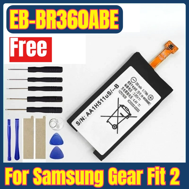 EB-BR360ABE Battery for Samsung Gear Fit 2 SM-R360 SCH-R360 Smart Watch Replacement Batteria+ Free Tools
EB-BR360ABE Battery for Samsung Gear Fit 2 SM-R360 SCH-R360 Smart Watch Replacement Batteria+ Free Tools