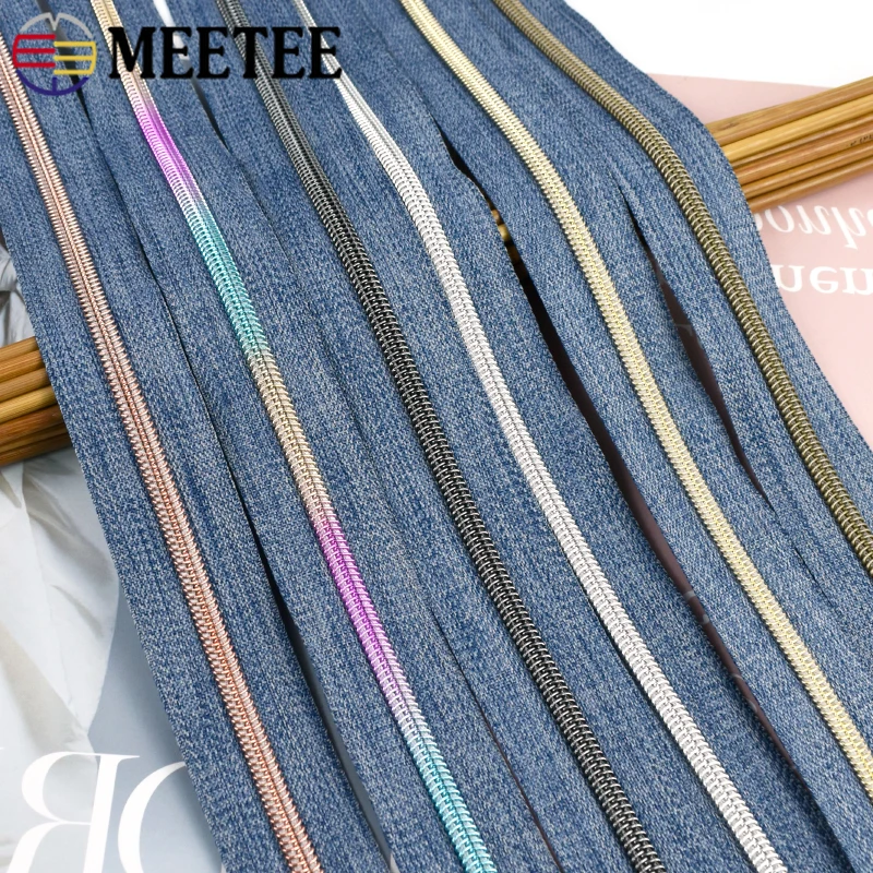 1-5M Meetee 5# Zipper Tape Nylon Zip By Meter Sewing Garment Clothes Backpack Pocket Decor Coil Zips Repair Kit DIY Accessories
1-5M Meetee 5# Zipper Tape Nylon Zip By Meter Sewing Garment Clothes Backpack Pocket Decor Coil Zips Repair Kit DIY Accessories