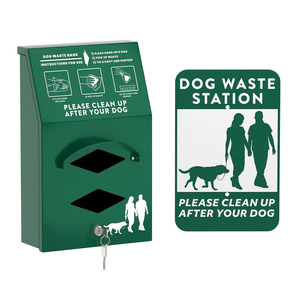 Wall-Mounted Outdoor Dog Waste Bag Holder with Included Lock and Mounting Kit
Wall-Mounted Outdoor Dog Waste Bag Holder with Included Lock and Mounting Kit