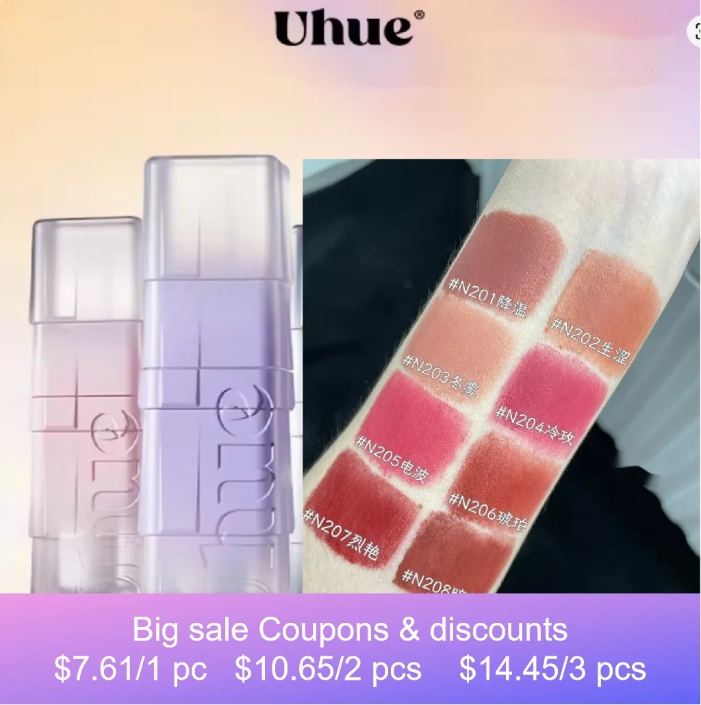 Uhue Velvet Matte Lip Glaze Lip Tint Long Lasting Brightening Waterproof Lip Clay Girls Y2K Makeup Spicy girl Beauty Cosmetics
Uhue Velvet Matte Lip Glaze Lip Tint Long Lasting Brightening Waterproof Lip Clay Girls Y2K Makeup Spicy girl Beauty Cosmetics