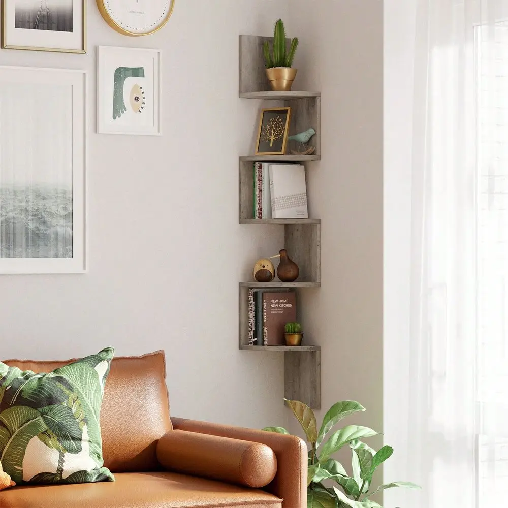 Corner Shelf Wall Mount, 5Tier Floating Wall Shelf, Corner Bookshelf, Plant Wall Shelf For Bedroom, Living Room, Bathroom, Home
Corner Shelf Wall Mount, 5Tier Floating Wall Shelf, Corner Bookshelf, Plant Wall Shelf For Bedroom, Living Room, Bathroom, Home