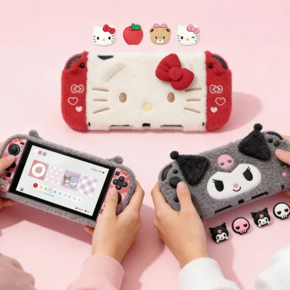 Genuine cartoon Switch2 Protective Shell Plush Protective Sleeve Split Cute Girls Kuromi Hellokitty Game Console Accessories gif
Genuine cartoon Switch2 Protective Shell Plush Protective Sleeve Split Cute Girls Kuromi Hellokitty Game Console Accessories gif