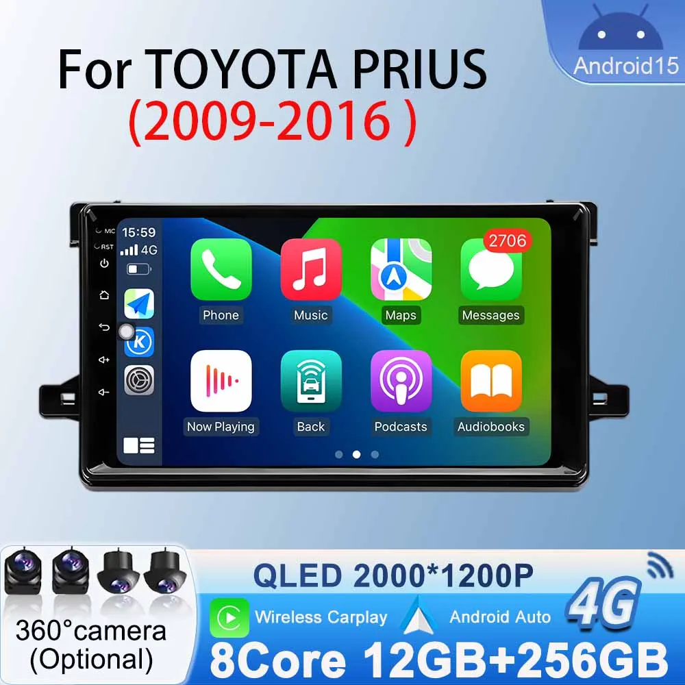 Screen Player for TOYOTA Prius 2009-2016 Car Radio Multimedia Video Autoradio GPS Navigation Stereo Head Unit Android 15 WiFi BT
Screen Player for TOYOTA Prius 2009-2016 Car Radio Multimedia Video Autoradio GPS Navigation Stereo Head Unit Android 15 WiFi BT