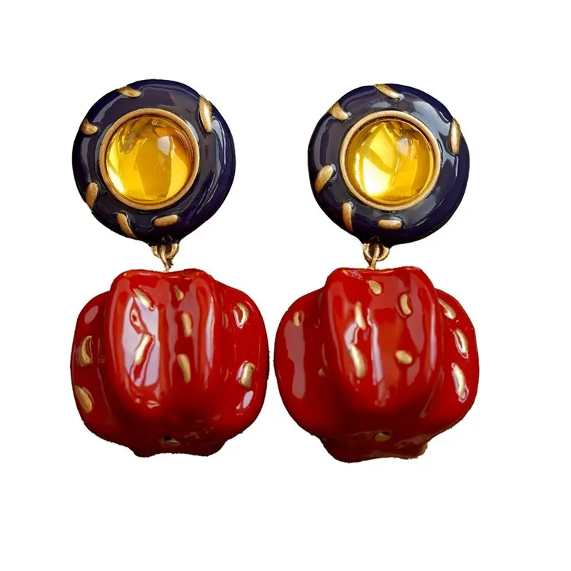 ABKJ-Серьги-гвоздики в форме красной тыквы, осенне-зимняя коллекция, винтажный стиль, эмалевые украшения для ушей для женщин
ABKJ-Серьги-гвоздики в форме красной тыквы, осенне-зимняя коллекция, винтажный стиль, эмалевые украшения для ушей для женщин