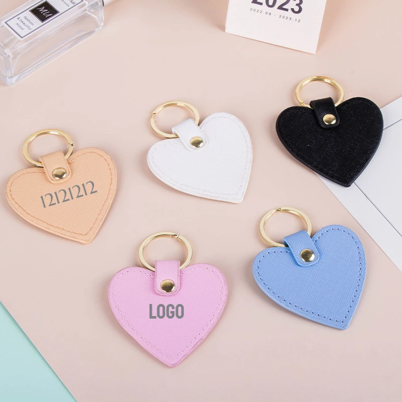 Customized LOGO Keychain Blank Love Leather Laser Engrave Car Keyring Creative Cute Heart-shaped Metal Personalized Key Chains
Customized LOGO Keychain Blank Love Leather Laser Engrave Car Keyring Creative Cute Heart-shaped Metal Personalized Key Chains