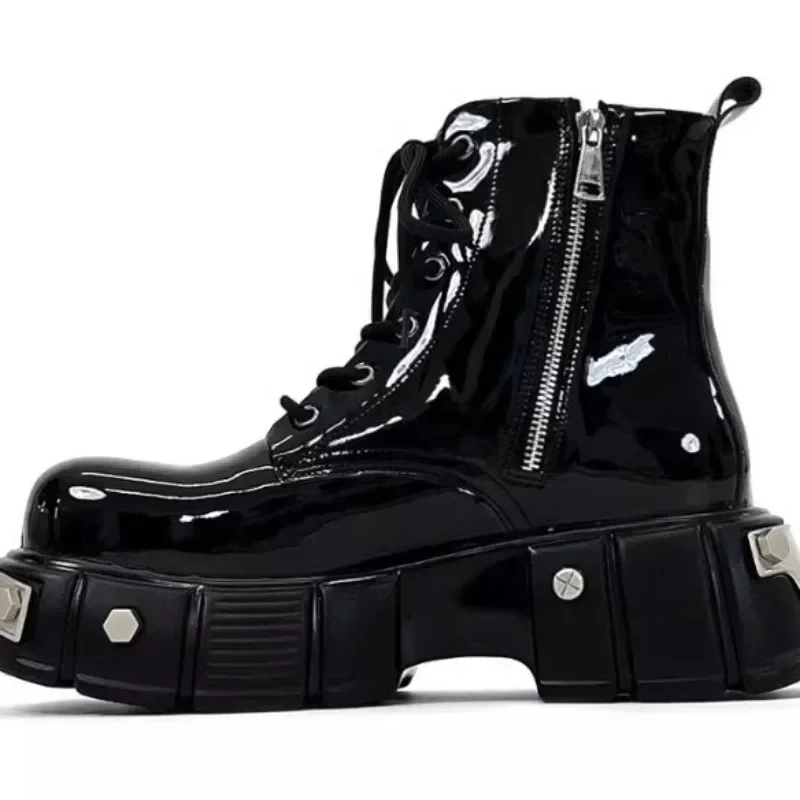 Черные матовые женские туфли на шнуровке, модель 2024 года, новые туфли из микрофибры в стиле панк, с круглым носком, металлическая искусственная кожа
Черные матовые женские туфли на шнуровке, модель 2024 года, новые туфли из микрофибры в стиле панк, с круглым носком, металлическая искусственная кожа