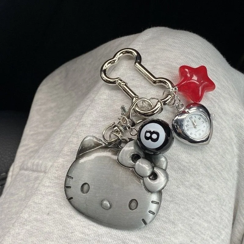 Hello Kitty Peripheral Retro Fashion Metallic Feeling Personality Key Chain Versatile Delicate Trend Pendant Originality Cute
Hello Kitty Peripheral Retro Fashion Metallic Feeling Personality Key Chain Versatile Delicate Trend Pendant Originality Cute